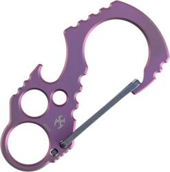 Kansept Carabiner Purple Anodized Titanium with Blue Anodized Lock C011A3 (C011A3)
