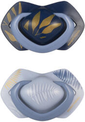 CANPOL BABIES Szilikon cumi szimmetrikus Light touch GOLD 18m+ 2db kék - vital24