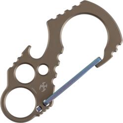 Kansept Carabiner Bronze Anodized Titanium with Green Anodized Lock C011A4 (C011A4)