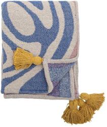 Bloomingville Kék pamutkeverék takaró 130x160 cm Arlie - Bloomingville