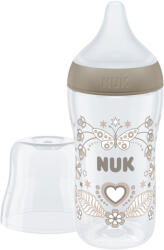 Nuk Csecsemőüveg hőmérséklet-ellenőrzéssel Perfect Match 260 ml barna - vital24