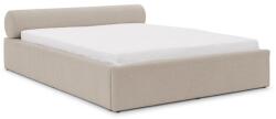 ROPEZ Bézs kárpitozott ágyneműtartós franciaágy ágyráccsal 200x200 cm Cille - Ropez