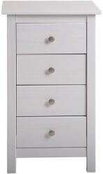 Marckeric Fehér borovi fenyő magas komód 46x80 cm Berna - Marckeric