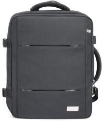 Adler Rucsac Carry On Backpack 40x20x30 cm, 24L Business & Travel Backpack, 3 Compartments, 13 Pockets, Fits 15, 6 Laptop (CR 6881 dark grey)