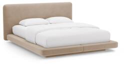 Micadoni Világosbarna kárpitozott franciaágy 180x200 cm Linea - Micadoni
