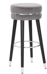 Mauro Ferretti Szürke kárpitozott bárszék (ülésmagasság 74 cm) Paris - Mauro Ferretti