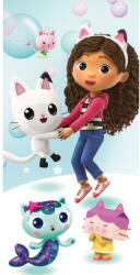 Jerry Fabrics Pamut gyerek fürdőlepedő 70x140 cm Gabby's Dollhouse - Jerry Fabrics