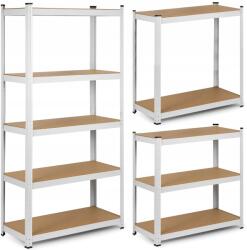  Salgó polc, 5 szintes 180x90x30cm, fehér