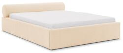 ROPEZ Krémszínű kárpitozott ágyneműtartós franciaágy ágyráccsal 160x200 cm Cille - Ropez