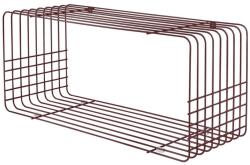 Mette Ditmer Denmark Borvörös többszintes fém fali polc 70 cm Wire - Mette Ditmer Denmark