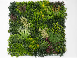  GreenWall Mesterséges Növényfal Panel, 1 m2 (Eden-3) | Gondozásmentes Zöldfal Kültérre és Beltérre - UV-stabil