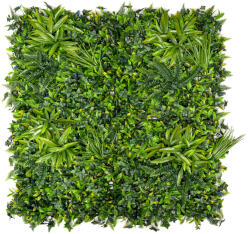  GreenWall Mesterséges Növényfal Panel, 1 m2 (Urban) | Gondozásmentes Zöldfal Kültérre és Beltérre - UV-stabil