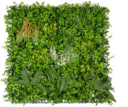  GreenWall Mesterséges Növényfal Panel, 1 m2 (City) | Gondozásmentes Zöldfal Kültérre és Beltérre - UV-stabil
