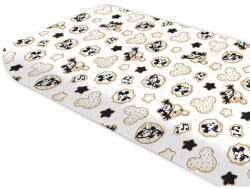  Baby Shop pamut, gumis lepedő 70*140 cm - Mickey bézs