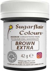 Sugarflair Colours Gélfesték extra brown 42 g - Sugarflair (C106)