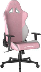 DXRacer GLADIATOR játék szék rózsaszín és fehér, szövet