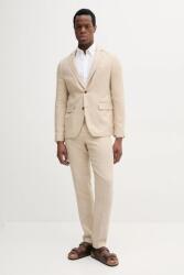 Lindbergh öltöny vászonkeverékkel - bézs 54