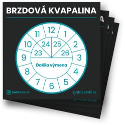 GAFA Fékfolyadék szervizmatrica (NALEPKASERVIS2)