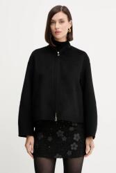 Marella gyapjú dzseki - fekete 40