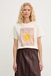 Weekend Max Mara pamut póló PANTERA - bézs S