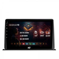 HUB64 - S4 Series Navigatie Universala pentru bord 4GB RAM Android 13 Octacore Slot Sim 4G DSP GPS Wi-FI Carplay Android Auto USB Bluetooth Waze Touchscreen 9 inch (HB-649004+AD-BGRKIT435)