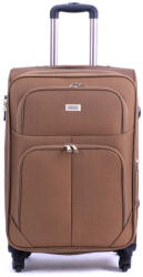 ORMI barna négykerekű textil nagy bőrönd