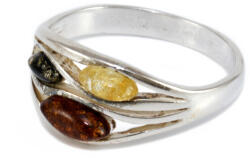 Ékszershop Borostyán köves ezüst gyűrű (2180345)
