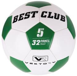  Műbőr focilabda zöld-fehér (02265)