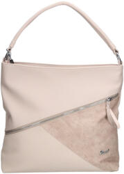 Karen 1514 bézs virág rostbőr táska