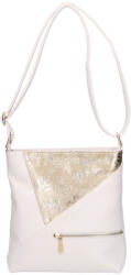 Karen 1748 fehér arany rostbőr táska