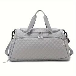  Utazótáska -szürke- Steppelt- 54 X 27 X 25 Cm (xa88373-1-1)