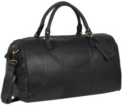 JUSTIFIED Max fekete színű bőr utazótáska 12.112200 - borond-aruhaz