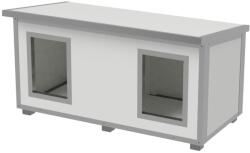 atvi. eu Cușcă Câine Dublă, Talie Extra Mare, Panouri Metalice 4cm Izolate Termic, Coteț Câine DPI4-M4D