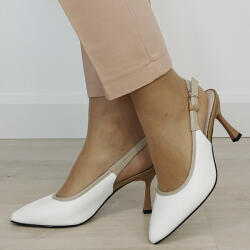 SOFILINE Pantofi albi decupati din piele naturala BY6880-1 02 (BY6880-1WHITE-38)