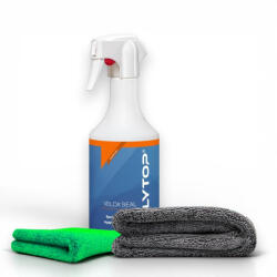 POLYTOP Velox Seal ceramic effect spray sealant QD 750 ml + Liquid Elements Black Hole XL Premium szárító törölköző 80x50cm 1400GSM + PepperMint Ultrasoft 500 mikroszálas kendő 1 db 500 gsm 40 x 40 cm