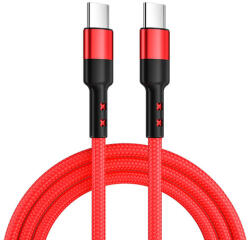 Caruba USB-C - USB-C 60W adatkábel 3 méter - piros (D296011)
