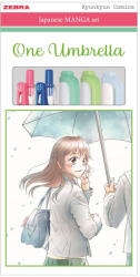  Írószer készlet, Zebra Manga Set, One Umbrella, 5 darabos