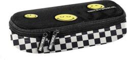 PASO Emoji ovális tolltartó kockás Smiley World - Paso (SM24LJ-013) - iskolataskawebshop