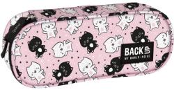 DERFORM BackUp cicás ovális tolltartó - Pink Cats (PB6A32) - iskolataskawebshop