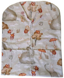  Ovis vállfazsák 100% pamut 40x50 cm elefánt erdei állatokkal mintás