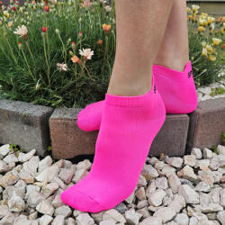 Sox World Női titokzokni neon színekben sarokvédővel fuscia 92811