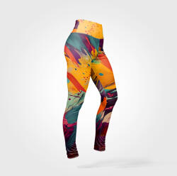Takoy Panel szabásmintával 38-as méretű Slim fit leggings absztrakt festmény, fürdőruha anyagon