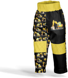 Takoy Panel szabásmintával 164 softshell nadrágra kotrógépek fekete - Tavaszi