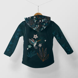 Takoy Panel szabásmintával softshell kabátra éjszakai kolibri minta 116-os méret - Tavaszi