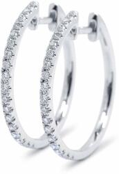 White & Black Christelle gyémánt fülbevaló - karika - 0, 3 karát (AU12808)