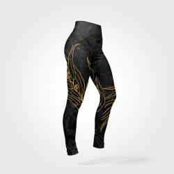 Takoy Panel szabásmintával 40-es méretű Slim fit leggings absztrakt 1, fürdőruha anyagon