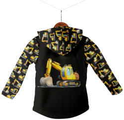 Takoy Panel szabásmintával 92 softshell kabátra kotrógépek fekete - Tavaszi