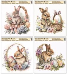  Húsvéti ablakmatrica/ablakfólia öntapadós 30x33, 5 cm 4 minta vegyesen 6905 (AN6905)