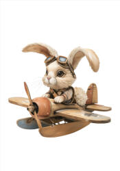 Takoy PANEL Wellsoft polár/fleece takaró varrásához 140x200 nyuszi a pilóta