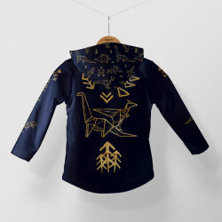 Takoy Panel szabásmintával softshell kabátra geometrikus dinoszauruszok minta 158-as méret - Tavaszi